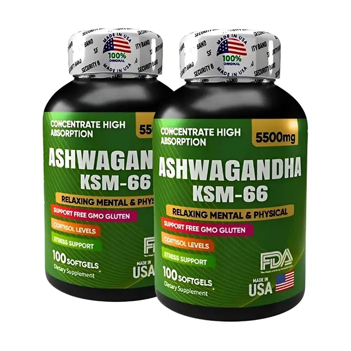 ASHWAGANDHA KSM-66™ – Duerme mejor, vive con menos estrés