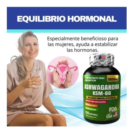 ASHWAGANDHA KSM-66™ – Duerme mejor, vive con menos estrés