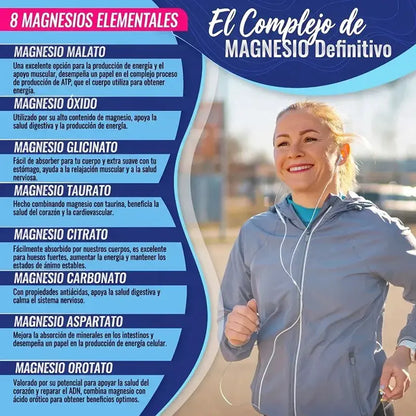 MAGNESIUM COMPLEX™ 8 en 1 – Más energía, menos estrés y mejor descanso