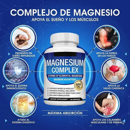 MAGNESIUM COMPLEX™ 8 en 1 – Más energía, menos estrés y mejor descanso