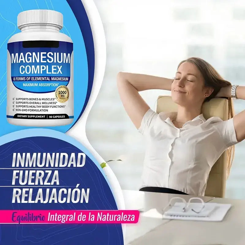 MAGNESIUM COMPLEX™ 8 en 1 – Más energía, menos estrés y mejor descanso