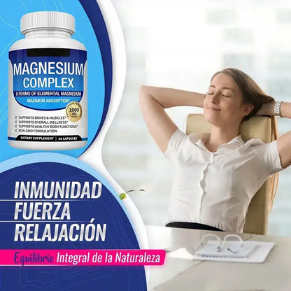 MAGNESIUM COMPLEX™ 8 en 1 – Más energía, menos estrés y mejor descanso