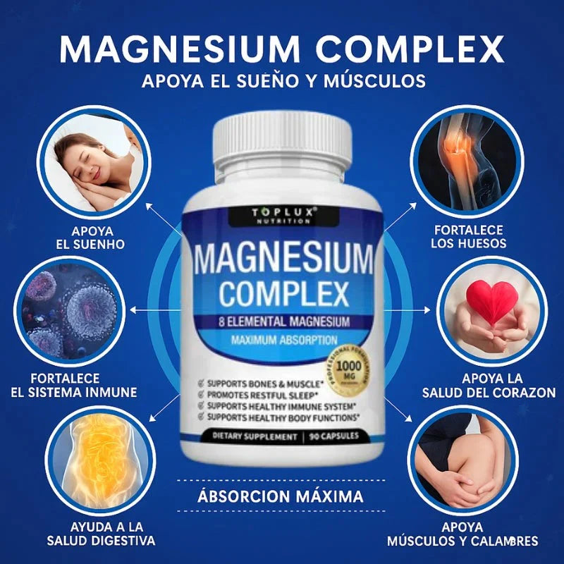MAGNESIUM COMPLEX™ TODOS LOS MAGNESIOS EN UNO | 8 EN 1