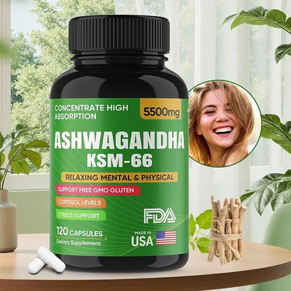 ASHWAGANDHA KSM-66™ – Duerme mejor, vive con menos estrés